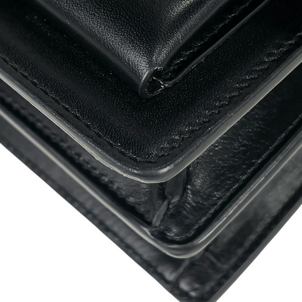 Saint Laurent Sunset Shoulder Bag Leather Black - Picture 3 of 7